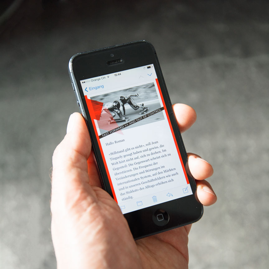 HSG Alumni Konferenz Newsletter auf dem iPhone